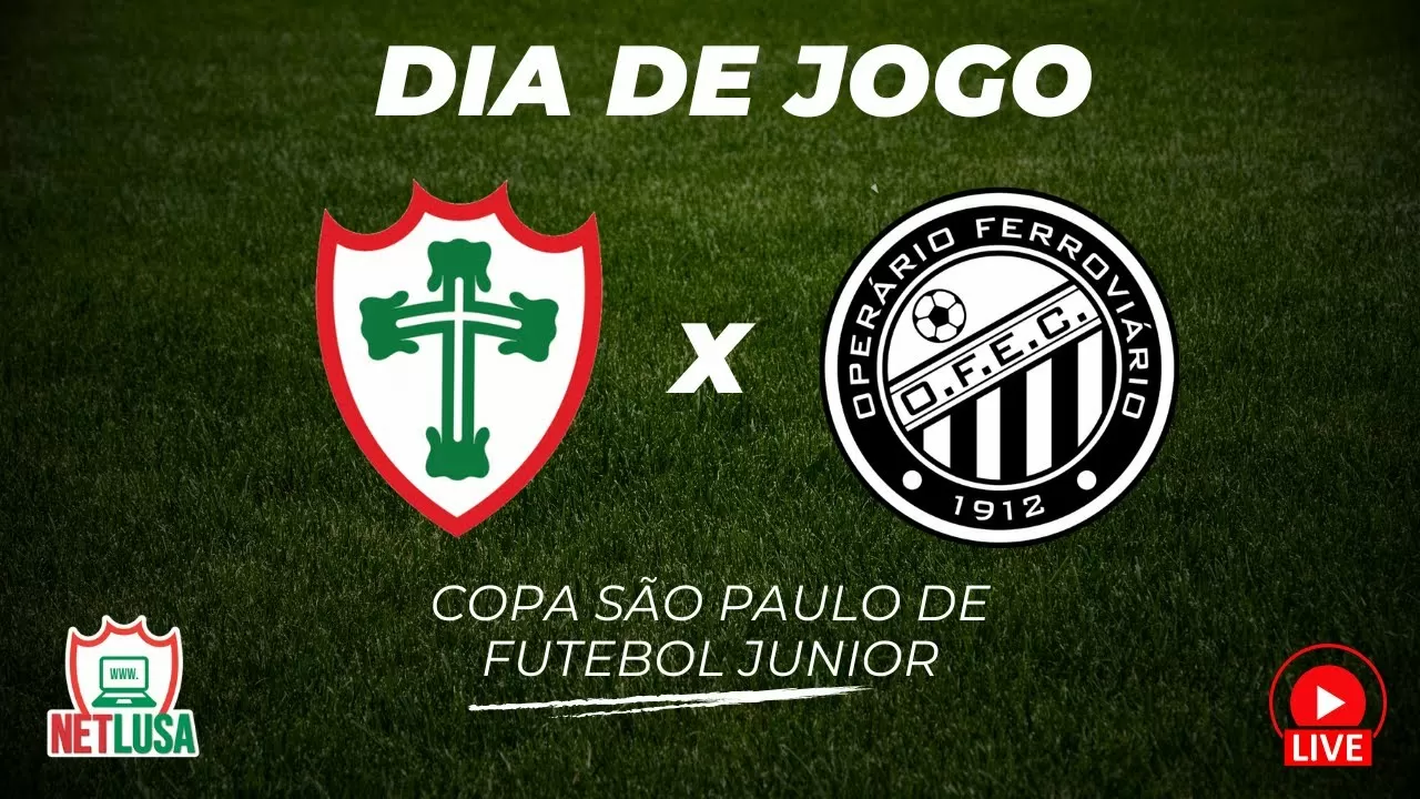AO VIVO: Acompanhe Portuguesa x Operário-PR, pela Copa São Paulo