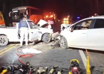 Acidente na BR-470 em Indaial deixa pelo menos 6 vítimas com ferimentos graves